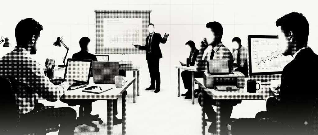 Fyzel Technologies team workspace background